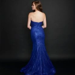 In Stock Nina Canacci 9143 Size 4, 12 Long Mermaid Prom Dress Sweetheart Neckline