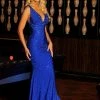 Mermaid Dresses Johnathan Kayne 9213 Crystal Embellished Long Fitted Prom Dress Evening Gown