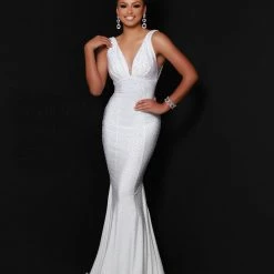 Mermaid Dresses Johnathan Kayne 9213 Crystal Embellished Long Fitted Prom Dress Evening Gown 40 Mermaid Dresses Johnathan Kayne 9213 Crystal Embellished Long Fitted Prom Dress Evening Gown