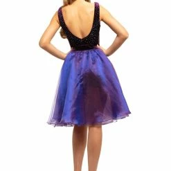 In Stock Jumpsuits & Rompers Johnathan Kayne 9225 Size 2 Short Velvet Plunging V Neckline A-line Over Skirt Jumpsuit Pageant