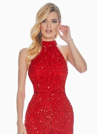 Ashleylauren Ashley Lauren 1434 Fully Beaded Sequins Halter Top Jumpsuit High Neckline Straight Legs 21 Ashleylauren Ashley Lauren 1434 Fully Beaded Sequins Halter Top Jumpsuit High Neckline Straight Legs