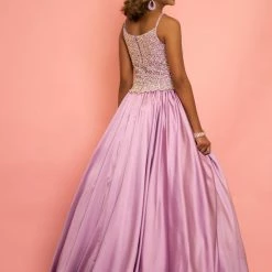 Discontinued Sugar Kayne C134 Girls Embellished Bodice Duchess Satin Pageant Dress Ball Gown 8 Discontinued Sugar Kayne C134 Girls Embellished Bodice Duchess Satin Pageant Dress Ball Gown