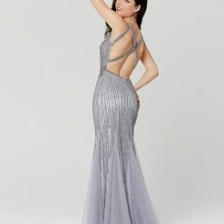 In Stock Primavera Couture 3474 Size 00, 8 Sequin Mermaid Prom Dress Pageant Gown