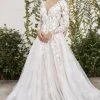 Ballgown Dresses Andrea & Leo Couture YVAINE A1067 Long Sleeve 3D Lace Wedding Dress A Line Bridal Gown 1 Ballgown Dresses Andrea & Leo Couture YVAINE A1067 Long Sleeve 3D Lace Wedding Dress A Line Bridal Gown