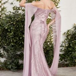 Andrea & Leo Couture Mermaid Dresses Andrea & Leo ELEANOR A1075 Long Mermaid Cape Sleeve Formal Dress Evening Gown 7 Andrea & Leo Couture Mermaid Dresses Andrea & Leo ELEANOR A1075 Long Mermaid Cape Sleeve Formal Dress Evening Gown