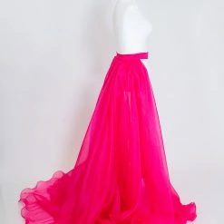 In Stock Marc Defang 8023 Layered Organza Prom Pageant Overskirt Fun Fashion Shimmer