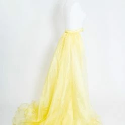 Marc Defang 8023 Layered Organza Prom Pageant Overskirt Fun Fashion Shimmer