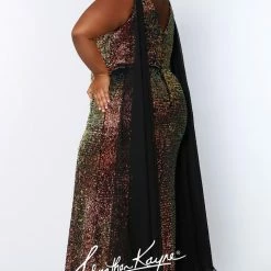 In Stock Johnathan Kayne Sydney's Closet JK2109 Size 20 Sequin Cape Prom Dress Plus Sized Mermaid JK 2109 Mermaid Dresses 23 In Stock Johnathan Kayne Sydney's Closet JK2109 Size 20 Sequin Cape Prom Dress Plus Sized Mermaid JK 2109 Mermaid Dresses