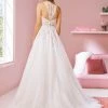Ballgown Dresses White One Bridal ALANIS Pronovias Wedding Dress Sheer Lace Neck Princess Tulle Skirt 1 Ballgown Dresses White One Bridal ALANIS Pronovias Wedding Dress Sheer Lace Neck Princess Tulle Skirt