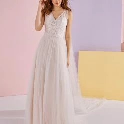 White One Bridal ANTHEA Pronovias Wedding Dress Tulle Embellished Lace Bodice 7 White One Bridal ANTHEA Pronovias Wedding Dress Tulle Embellished Lace Bodice