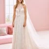 White One Bridal ASHLEY Pronovias Wedding Dress Bohemian Chantilly Lace Illusion Neckline 2 White One Bridal ASHLEY Pronovias Wedding Dress Bohemian Chantilly Lace Illusion Neckline
