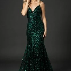 Nina Canacci 9123 Long Mermaid Prom Pageant Gown Mermaid Dresses