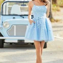 Amarra 87131 Short A Line Shimmer Lace Formal Cocktail Dress Backless Corset Homecoming 7 Amarra 87131 Short A Line Shimmer Lace Formal Cocktail Dress Backless Corset Homecoming