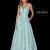 In Stock Amarra 87222 Size 00 Long A Line Sequin Shimmer Ball Gown Prom Dress Pockets Formal