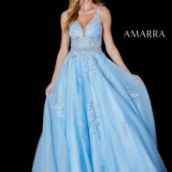 Ballgown Dresses Amarra 87224 Long Sheer Lace A Line Ball Gown Prom Dress Backless Embellished 8 Ballgown Dresses Amarra 87224 Long Sheer Lace A Line Ball Gown Prom Dress Backless Embellished