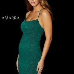 Backless Dresses Amarra 87233 Long Shimmer Jersey Embellished Formal Prom Dress Evening Gown