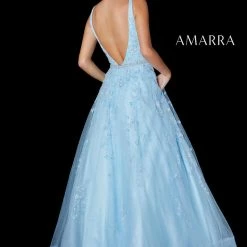 Ballgown Dresses Amarra 87236 Long A Line Sequin Shimmer Tulle Ballgown Prom Dress Pockets 7 Ballgown Dresses Amarra 87236 Long A Line Sequin Shimmer Tulle Ballgown Prom Dress Pockets