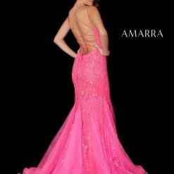 In Stock Amarra 87238 Size 10 Long Fitted Sequin Lace Mermaid Prom Dress Pageant Gown Backless Mermaid Dresses