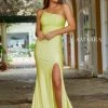In Stock Amarra 87261 Size 8 Long Fitted Mermaid Slit One Shoulder Prom Dress Backless Pageant Mermaid Dresses