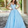 Ballgown Dresses Amarra 87273 Long Glitter A Line Ballgown Backless Corset Prom Dress Pockets