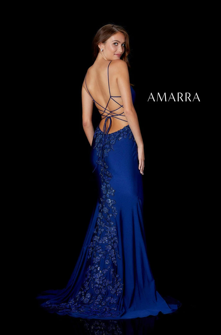 Amarra 81277 Long Fitted Formal Prom Dress Pageant Gown Corset Back Embellished 4 Amarra 81277 Long Fitted Formal Prom Dress Pageant Gown Corset Back Embellished