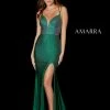 Amarra 87350 Long Fitted Rhinestone Embellished Jersey V Neck Prom Dress Slit Backless Dresses 2 Amarra 87350 Long Fitted Rhinestone Embellished Jersey V Neck Prom Dress Slit Backless Dresses