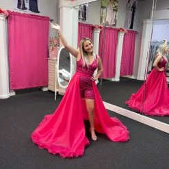 Ashleylauren Ashley Lauren 1740 Long Organza Overskirt Wire Hem Pageant Prom Layers