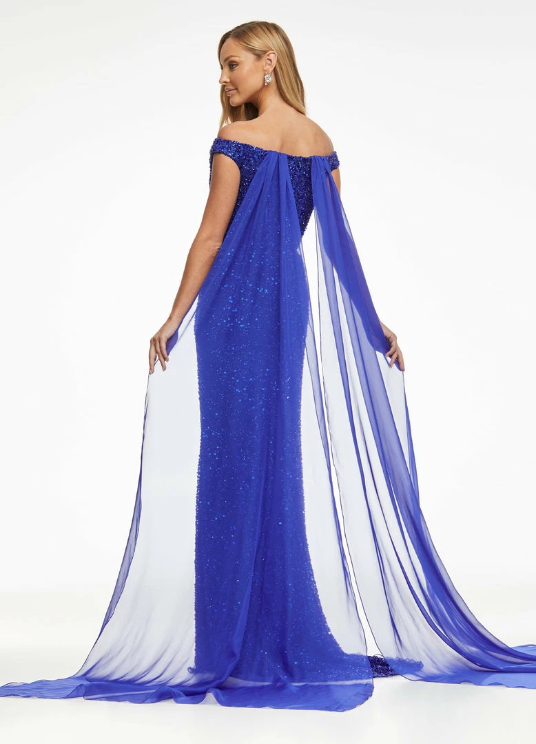 In Stock Ashley Lauren 1869 Fly Away Chiffon Two Piece Cape Pageant Accessory Bridal Train 4 In Stock Ashley Lauren 1869 Fly Away Chiffon Two Piece Cape Pageant Accessory Bridal Train