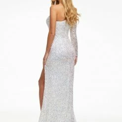 Ashleylauren Sequin Dresses Ashley Lauren 1977 Prom Pageant Dress One Sleeve Fully Beaded Long Formal Dress With High Side Slit 51 Ashleylauren Sequin Dresses Ashley Lauren 1977 Prom Pageant Dress One Sleeve Fully Beaded Long Formal Dress With High Side Slit