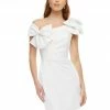 Ashleylauren Ashley Lauren 4448 Cocktail Dress Crepe Off The Shoulder One Shoulder Bows