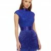 Ashleylauren Ashley Lauren 4460 Royal Blue Romper Backless Beaded High Neckline Fringe Cocktail Dress 2 Ashleylauren Ashley Lauren 4460 Royal Blue Romper Backless Beaded High Neckline Fringe Cocktail Dress