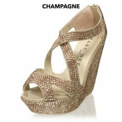 Formal Shoes Marc Defang AUTUMN AB CRYSTAL Platform Pageant Wedge Heel Prom Shoes 16 Formal Shoes Marc Defang AUTUMN AB CRYSTAL Platform Pageant Wedge Heel Prom Shoes