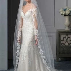In Stock Long Sleeve Dresses Casablanca Beloved BL239 Size 12 Carolina Wedding Dress Bridal Gown Lace Long Sleeve
