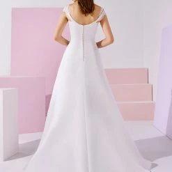 White One Bridal White One BLOXX Bridal Pronovias Wedding Dress A Line Off The Shoulder Lace Sleeve