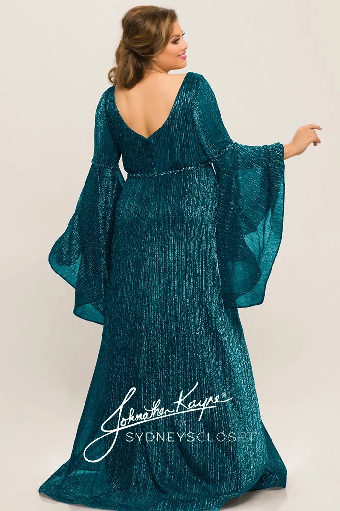 Discontinued Johnathan Kayne For Sydneys Closet JK 2007 Bell Sleeves Prom Dress Formal Gown 5 Discontinued Johnathan Kayne For Sydneys Closet JK 2007 Bell Sleeves Prom Dress Formal Gown