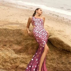 Sequin Dresses Primavera Couture 3623 Long Cut Glass One Shoulder Prom Dress Pageant Gown Slit 103 Sequin Dresses Primavera Couture 3623 Long Cut Glass One Shoulder Prom Dress Pageant Gown Slit