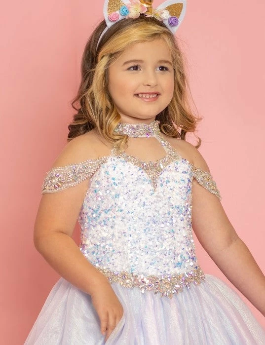 Sugar Kayne C103 Long Metallic Pastel Girls Pageant Dress Sequin Velvet Gown Ballgown Dresses 4 Sugar Kayne C103 Long Metallic Pastel Girls Pageant Dress Sequin Velvet Gown Ballgown Dresses