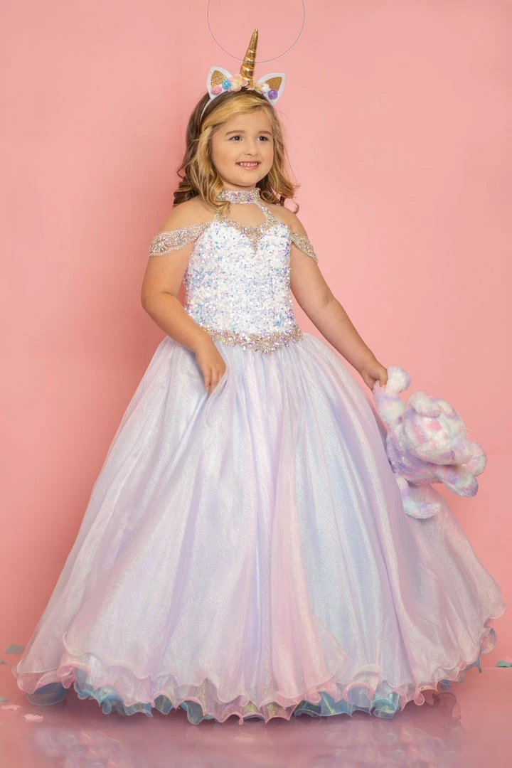 Sugar Kayne C103 Long Metallic Pastel Girls Pageant Dress Sequin Velvet Gown Ballgown Dresses 3 Sugar Kayne C103 Long Metallic Pastel Girls Pageant Dress Sequin Velvet Gown Ballgown Dresses