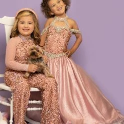 Sugar Kayne C103 Long Metallic Pastel Girls Pageant Dress Sequin Velvet Gown Ballgown Dresses 9 Sugar Kayne C103 Long Metallic Pastel Girls Pageant Dress Sequin Velvet Gown Ballgown Dresses