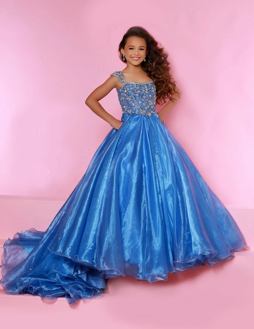 In Stock Ballgown Dresses Sugar Kayne C146 Size 8, 12 Girls And Preteen Pageant Dress Embellished Organza Ballgown Turquoise 5 In Stock Ballgown Dresses Sugar Kayne C146 Size 8, 12 Girls And Preteen Pageant Dress Embellished Organza Ballgown Turquoise