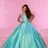 In Stock Sugar Kayne C153 Size 6 A Line Metallic Shimmer Girls Pageant Dress Ballgown Embellished Ballgown Dresses