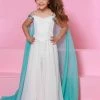 Sugar Kayne C154 Jumpsuit Girls Pageant Dress Fun Fashion Off The Shoulder Cape Jumpsuits & Rompers