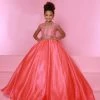 Ballgown Dresses Sugar Kayne C162 Long A Line Girls Pageant Ballgown Dress High Neck Keyhole 1 Ballgown Dresses Sugar Kayne C162 Long A Line Girls Pageant Ballgown Dress High Neck Keyhole