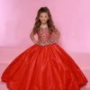 Sugar Kayne C166 Long A Line Girls Pageant Dress Off The Shoulder Gown