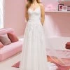 White One Bridal CARDI Pronovias Wedding Dress Tulle Skirt Bohemian Lace Gown