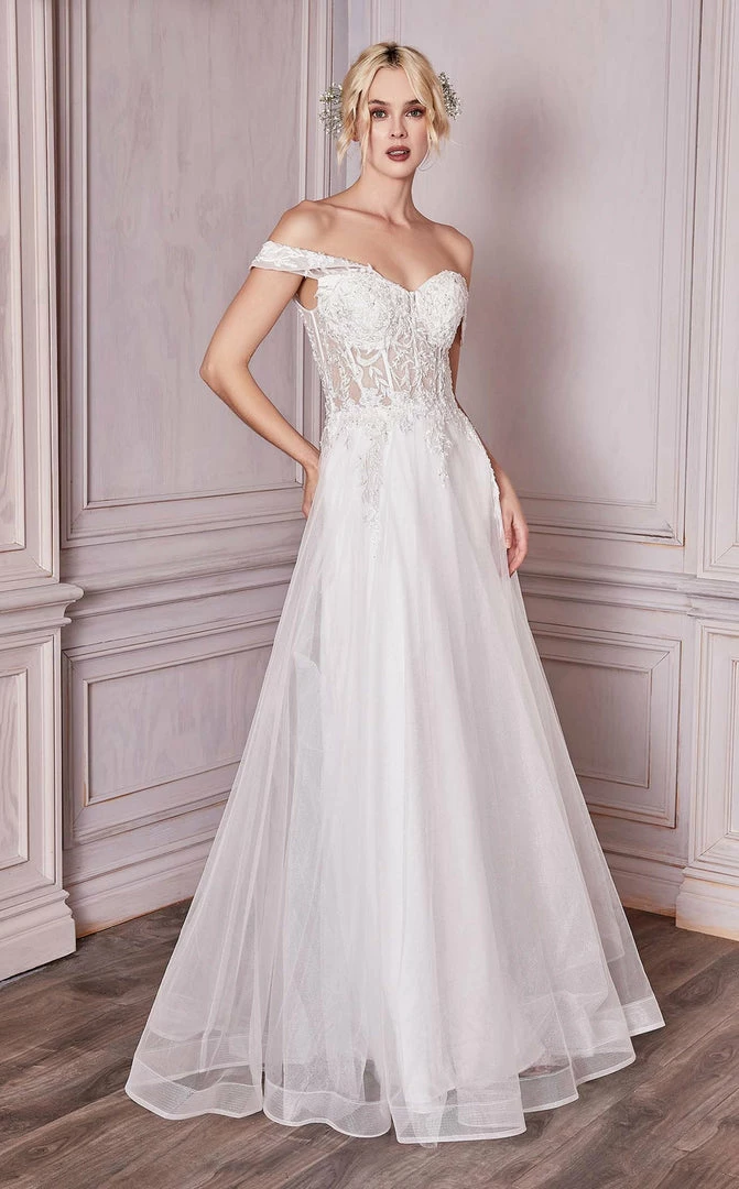 In Stock CD 961W Size 16 Sheer Beaded Corset A Line Wedding Dress Off The Shoulder Bridal Gown 10 In Stock CD 961W Size 16 Sheer Beaded Corset A Line Wedding Dress Off The Shoulder Bridal Gown