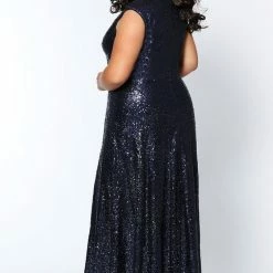 In Stock Sydney's Closet CE1801 Size 24 Long Sequin Plus Size Prom Dress Formal Evening Gown