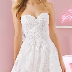 White One Bridal CHELSEA Pronovias Wedding Dress Princess Cut Sweetheart Neckline Ballgown Dresses