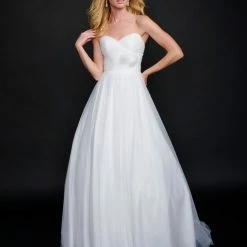 In Stock Nina Canacci 6573 Long Ballgown Prom Dress Pageant Gown Romantic Wedding Dress Size 12