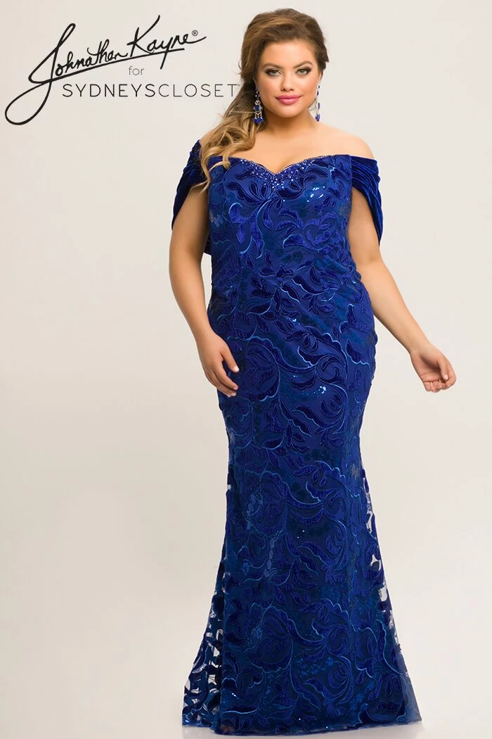 Long Sleeve Dresses Johnathan Kayne For Sydneys Closet JK 2005 Off The Shoulder Prom Dress Plus Size Velvet 5 Long Sleeve Dresses Johnathan Kayne For Sydneys Closet JK 2005 Off The Shoulder Prom Dress Plus Size Velvet